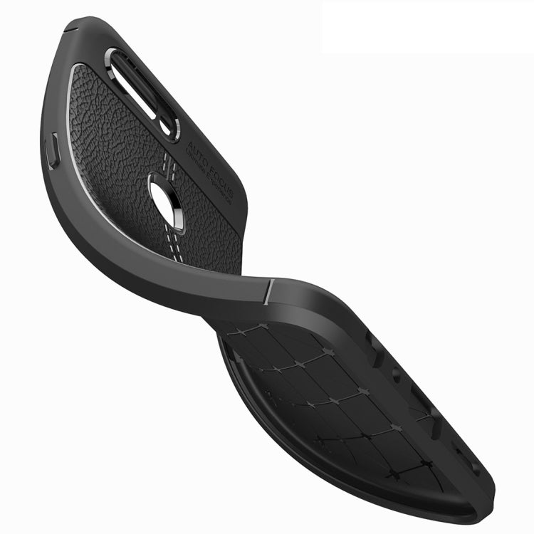 For OPPO R11s Plus Litchi Texture Soft TPU Anti-skip Protective Cover Back Case