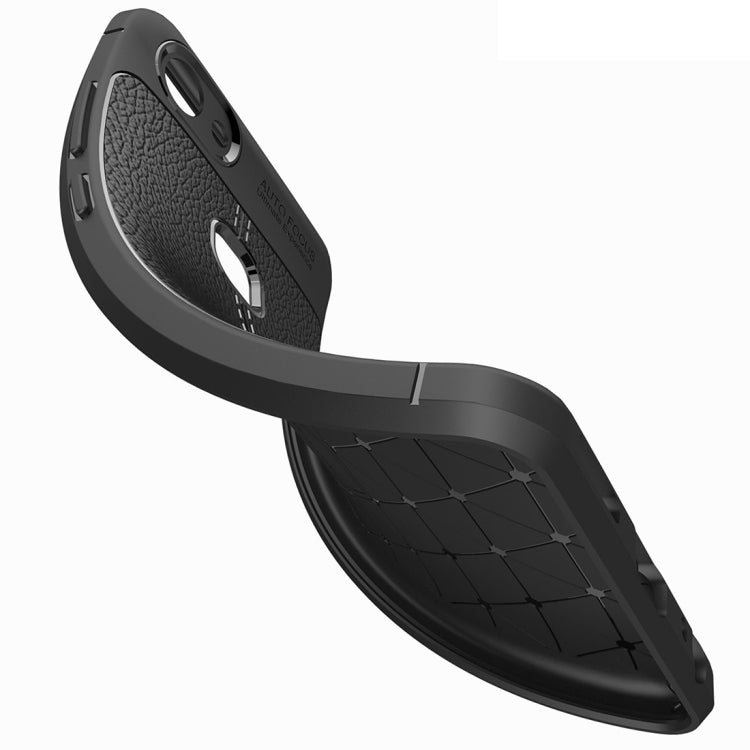 For Vivo V7 Litchi Texture Soft TPU Anti-skip Protective Cover Back Case