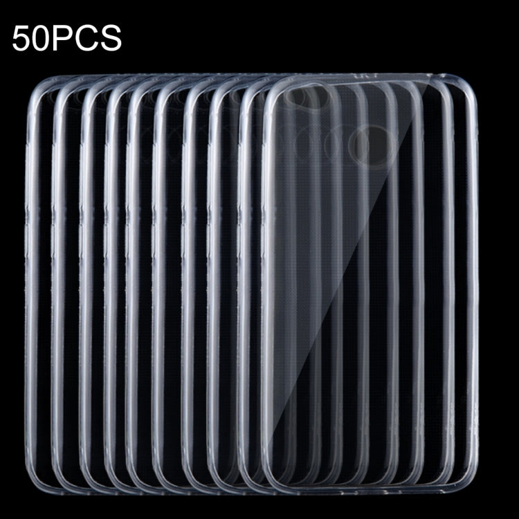 50 PCS for Xiaomi Redmi 4X 0.75mm Ultra-thin Transparent TPU Protective Case