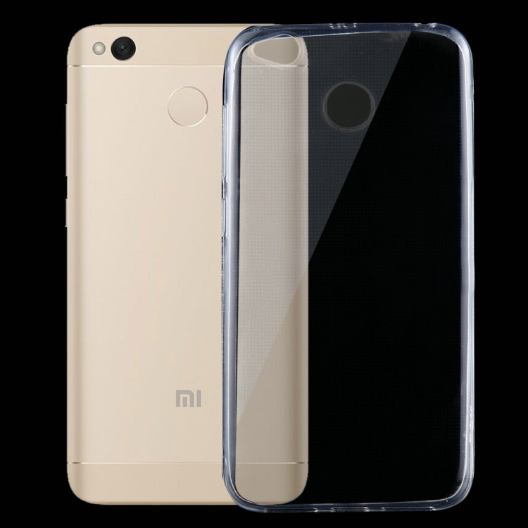 For Xiaomi Redmi 4X 0.75mm Ultra-thin Transparent TPU Protective Case(Transparent)