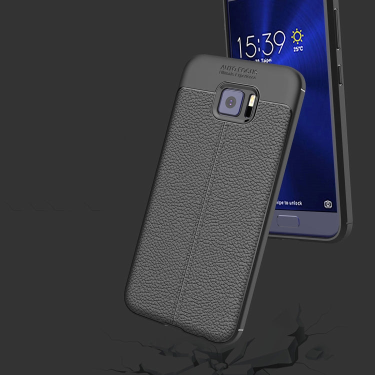 For Asus ZenFone V V520KL Litchi Texture Full Coverage TPU Protective Back Cover Case