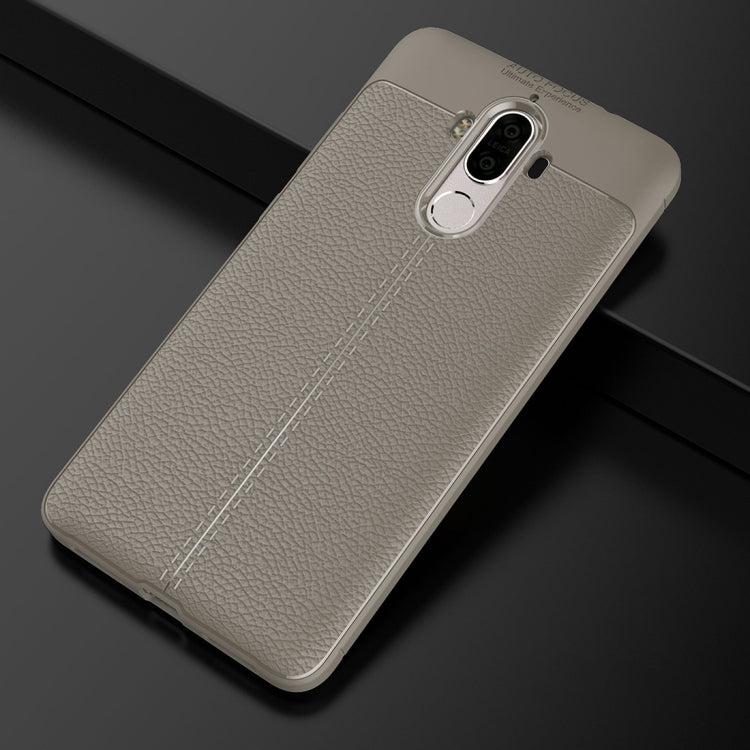 For Huawei Mate 9 Litchi Texture Full Coverage TPU Protective Back Cover Case