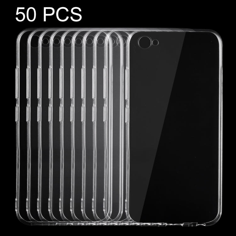 50 PCS for Vivo V5 Plus 0.75mm Ultra-thin Transparent TPU Protective Case