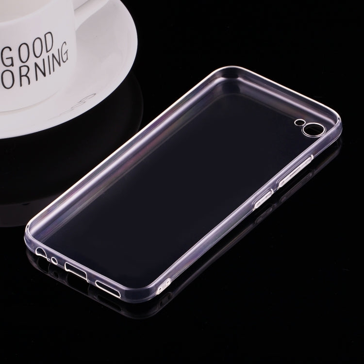 For Vivo V5 Plus 0.75mm Ultra-thin Transparent TPU Protective Case(Transparent)
