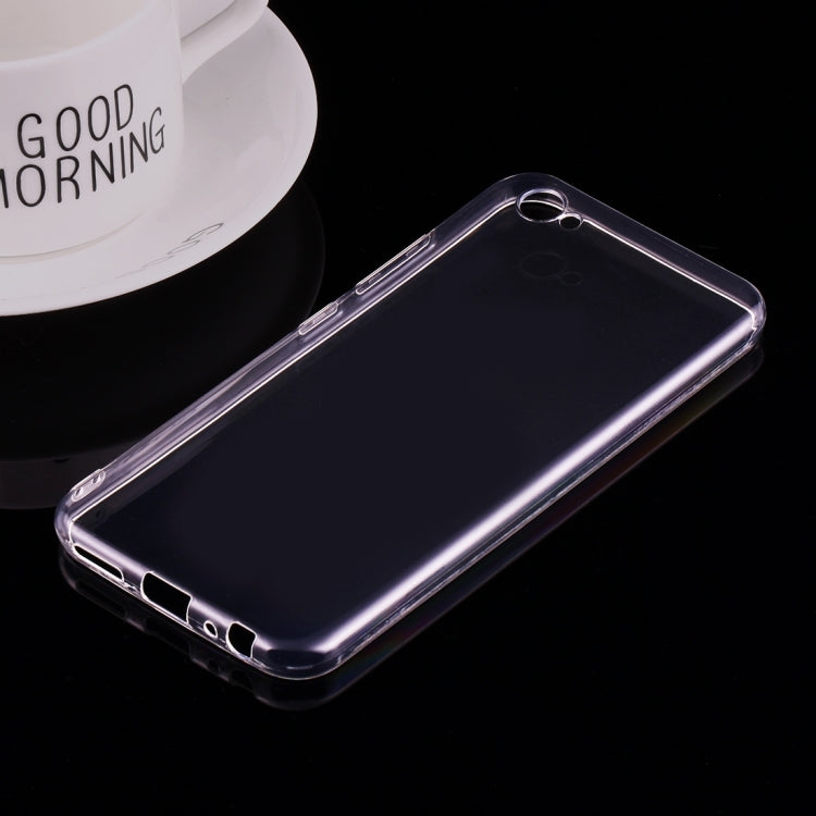 For Vivo V5 Plus 0.75mm Ultra-thin Transparent TPU Protective Case(Transparent)