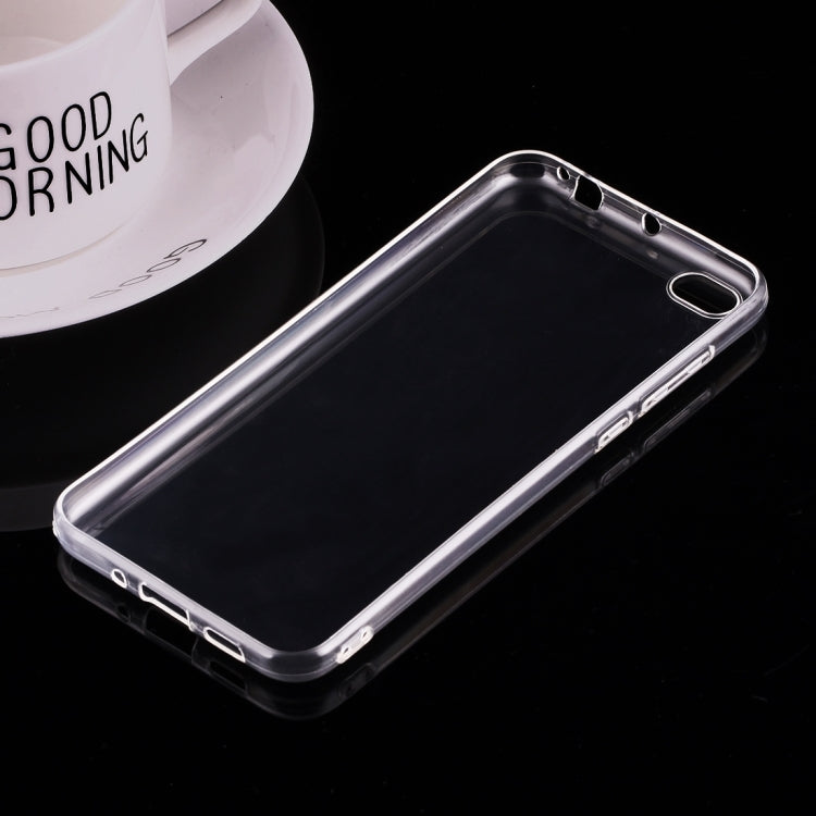For Xiaomi Mi 5c 0.75mm Ultra-thin Transparent TPU Protective Case(Transparent)