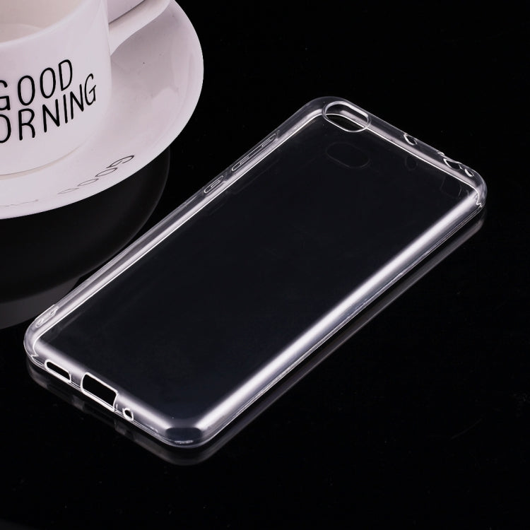 For Xiaomi Mi 5c 0.75mm Ultra-thin Transparent TPU Protective Case(Transparent)