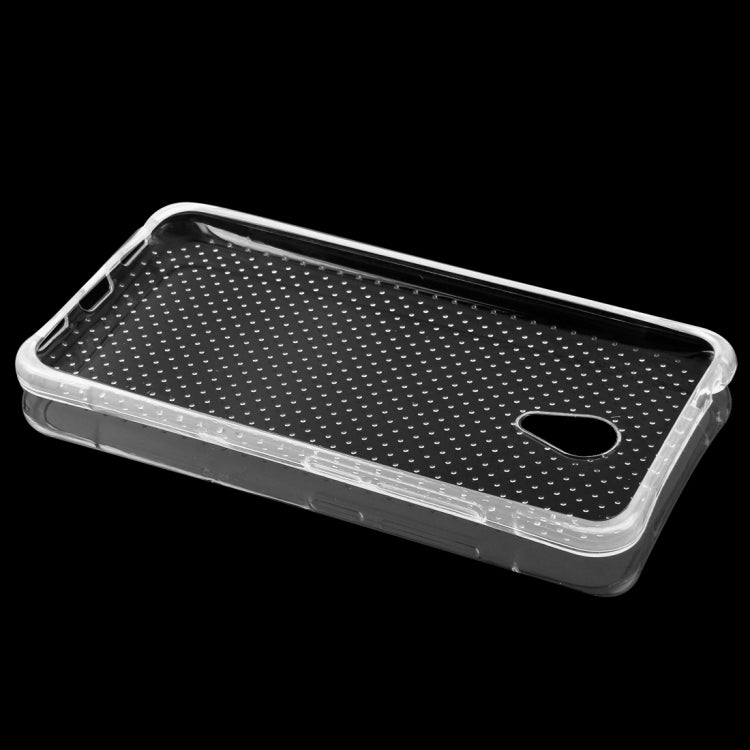 For Meizu Meilan 3 Shock-resistant Cushion TPU Protective Case(Transparent)