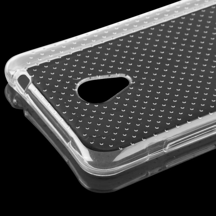 For Meizu Meilan 3 Shock-resistant Cushion TPU Protective Case(Transparent)
