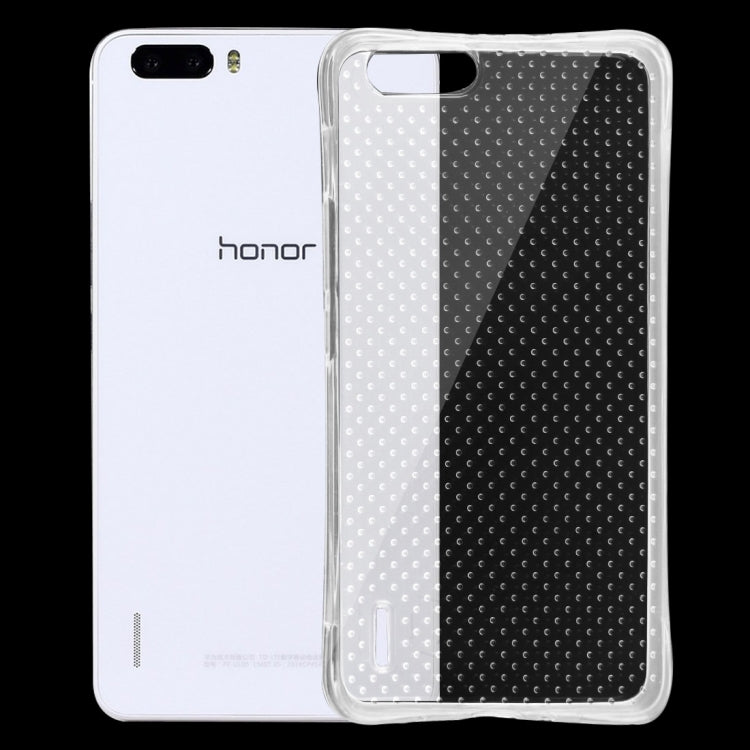 For Huawei Honor 6 Plus Shock-resistant Cushion TPU Protective Case(Transparent)