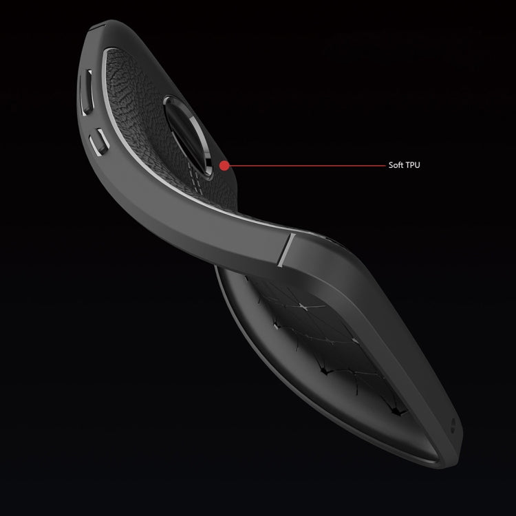 For Motorola Moto C Litchi Texture Design Soft TPU Anti-skip Protective Cover Back Case