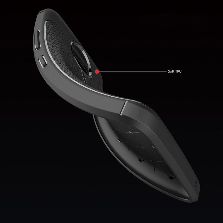 For Motorola Moto C Litchi Texture Design Soft TPU Anti-skip Protective Cover Back Case