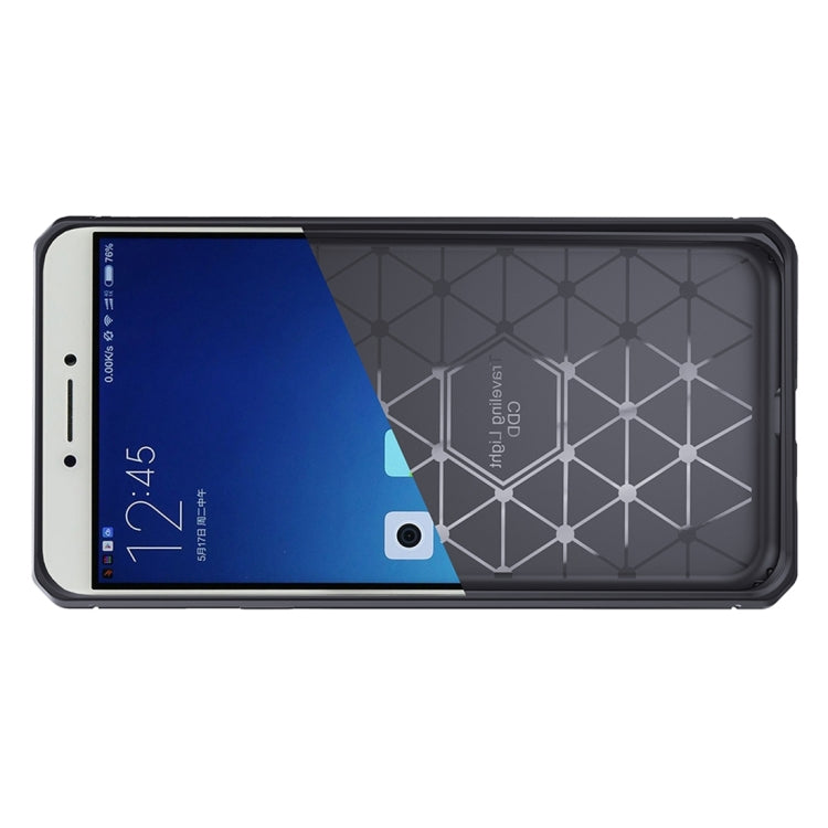 For OPPO A37 / Neo 9 Brushed Texture Carbon Fiber Anti-slip TPU Protective Cover Case