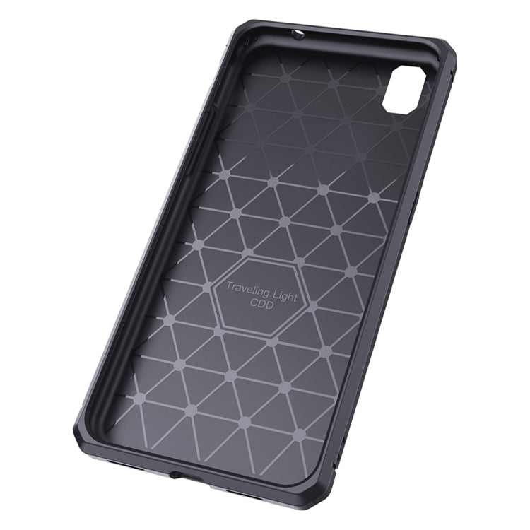 For OPPO A37 / Neo 9 Brushed Texture Carbon Fiber Anti-slip TPU Protective Cover Case