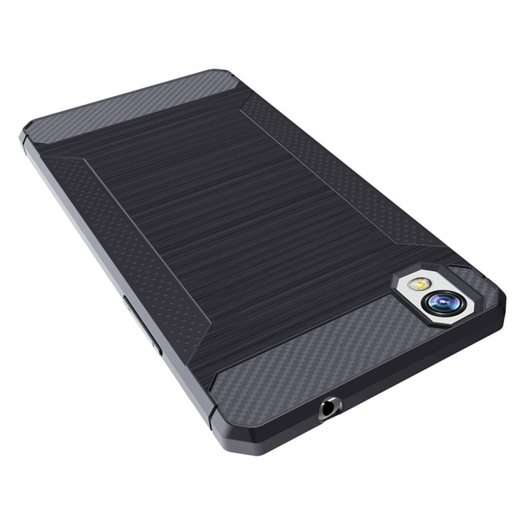 For OPPO A37 / Neo 9 Brushed Texture Carbon Fiber Anti-slip TPU Protective Cover Case