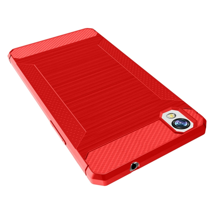 For OPPO A37 / Neo 9 Brushed Texture Carbon Fiber Anti-slip TPU Protective Cover Case