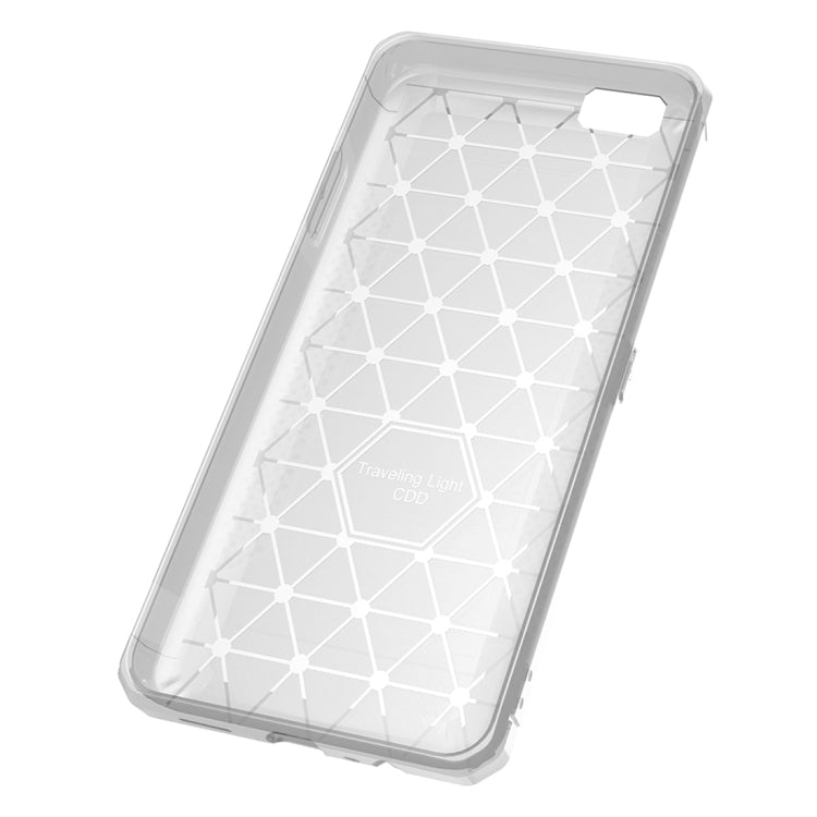 For OPPO A57 / A39 Brushed Texture Carbon Fiber Anti-slip TPU Protective Cover Case