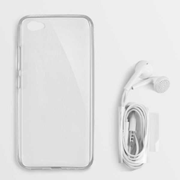 For Vivo Y67 (MPH6804/MPH8707) Clear Case + Earphone