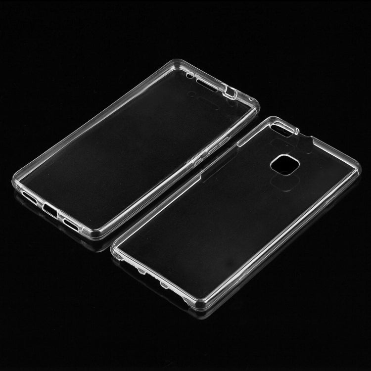 For Huawei P9 Lite 0.75mm Double-sided Ultra-thin Transparent TPU Protective Case(Transparent)
