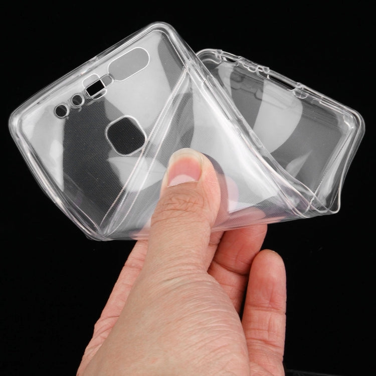 For Huawei P9 0.75mm Double-sided Ultra-thin Transparent TPU Protective Case(Transparent)
