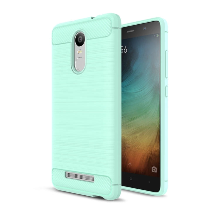 For Xiaomi Redmi Note 3 Brushed Texture Carbon Fiber Shockproof TPU Rugged Armor Protective Case