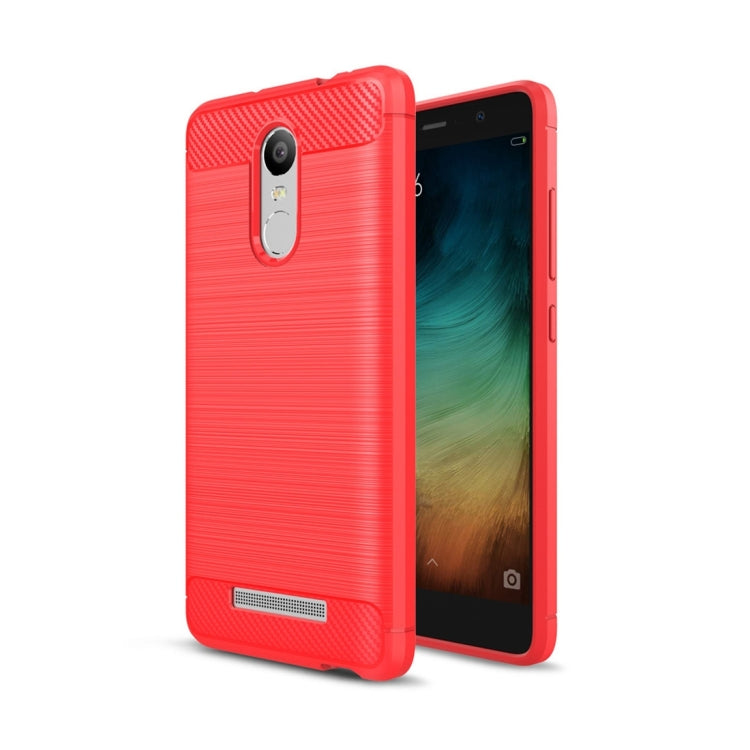 For Xiaomi Redmi Note 3 Brushed Texture Carbon Fiber Shockproof TPU Rugged Armor Protective Case