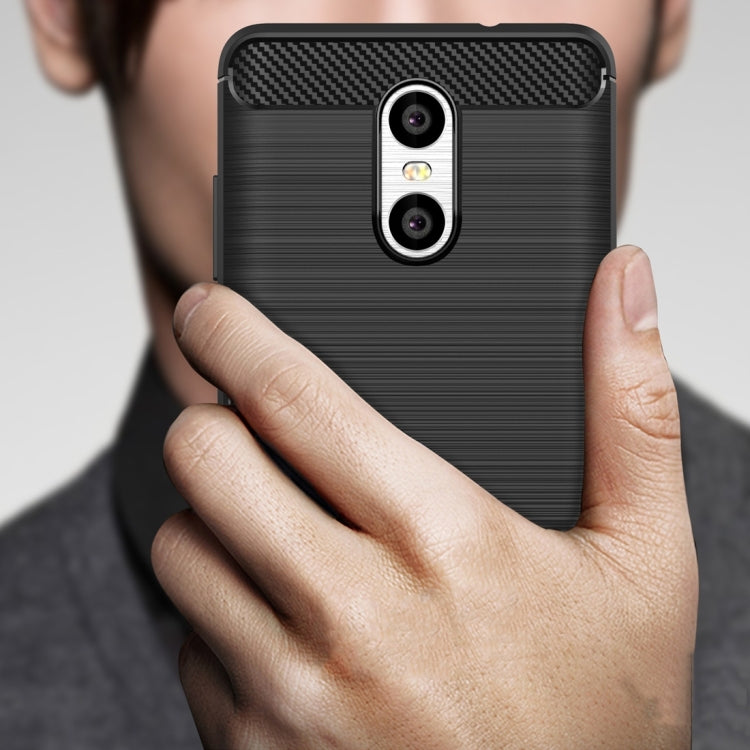 For Xiaomi Redmi Pro Brushed Texture Carbon Fiber Shockproof TPU Rugged Armor Protective Case