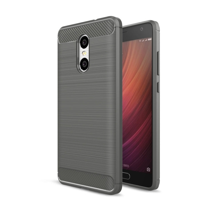 For Xiaomi Redmi Pro Brushed Texture Carbon Fiber Shockproof TPU Rugged Armor Protective Case