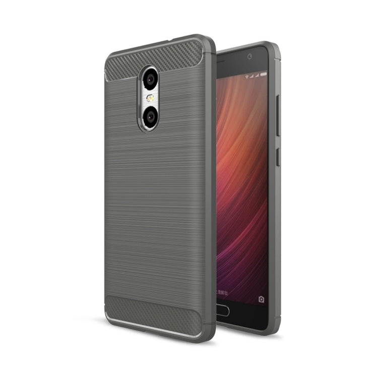 For Xiaomi Redmi Pro Brushed Texture Carbon Fiber Shockproof TPU Rugged Armor Protective Case