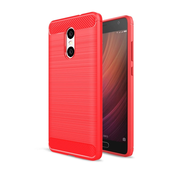 For Xiaomi Redmi Pro Brushed Texture Carbon Fiber Shockproof TPU Rugged Armor Protective Case