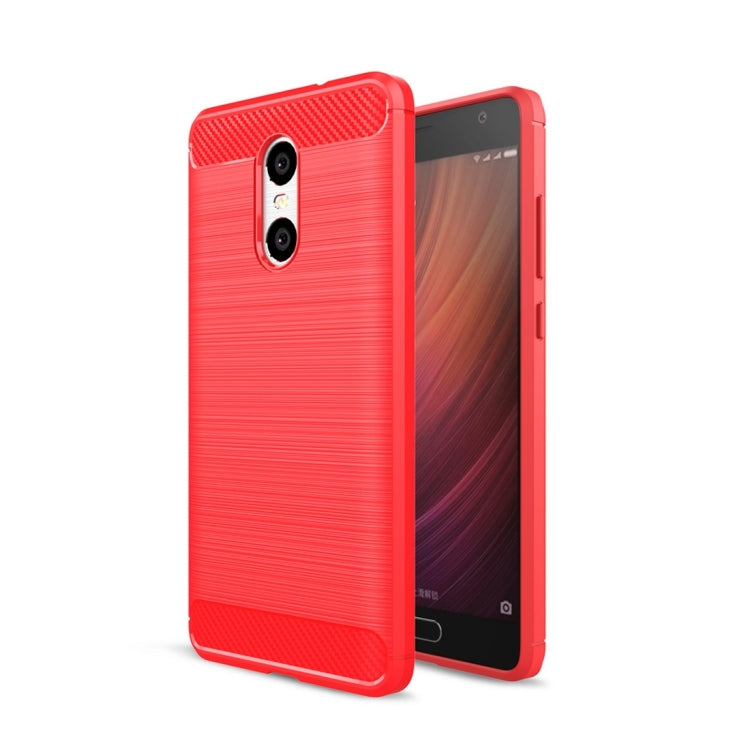 For Xiaomi Redmi Pro Brushed Texture Carbon Fiber Shockproof TPU Rugged Armor Protective Case