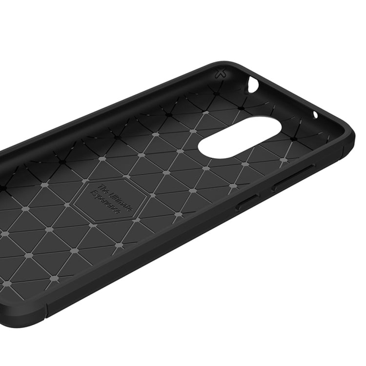 For Huawei Enjoy 6 Brushed Carbon Fiber Texture Shockproof TPU Protective Cover Case