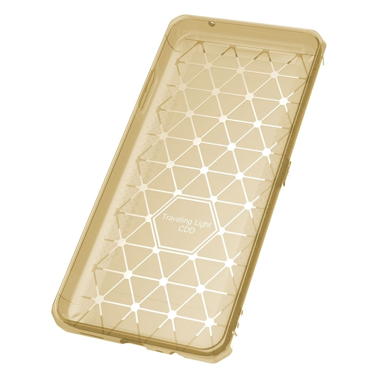 For OPPO R9s Brushed Texture Carbon Fiber Anti-slip TPU Protective Cover Case