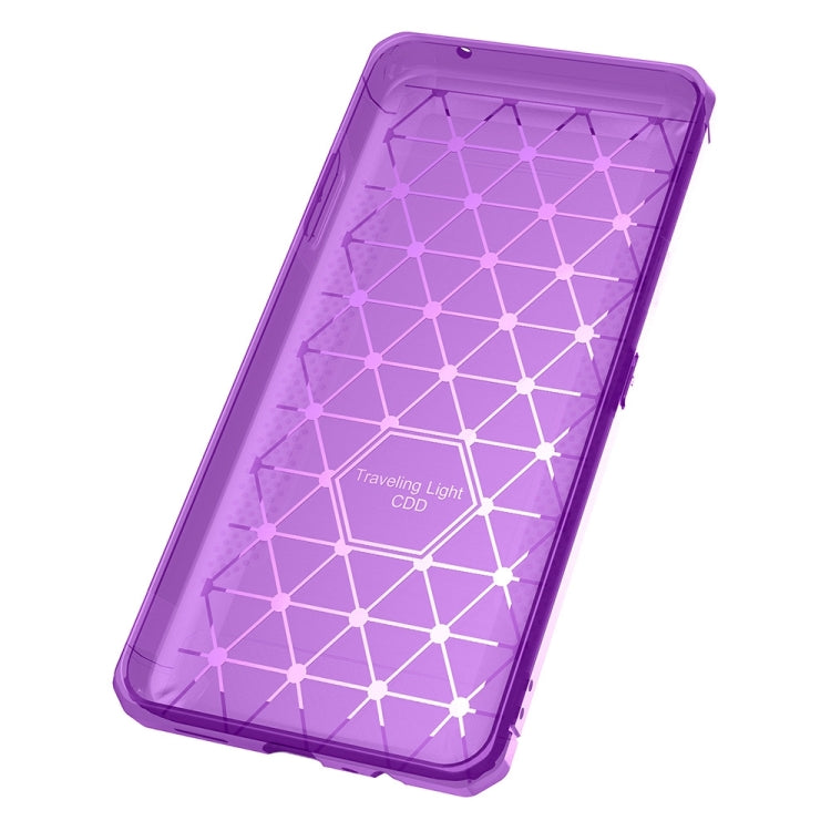 For OPPO R9s Brushed Texture Carbon Fiber Anti-slip TPU Protective Cover Case