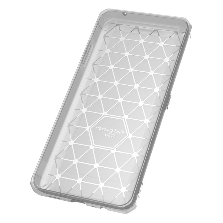 For OPPO R9s Plus Brushed Texture Carbon Fiber Anti-slip TPU Protective Cover Case