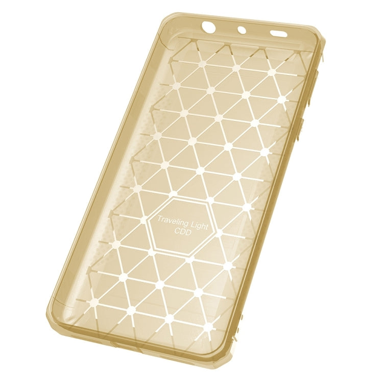 For Xiaomi Redmi Note 4 Brushed Texture Carbon Fiber Anti-slip TPU Protective Cover Case