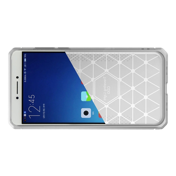 For Xiaomi Redmi Note 4 Brushed Texture Carbon Fiber Anti-slip TPU Protective Cover Case