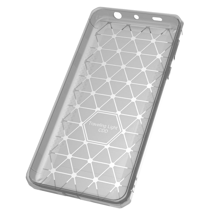 For Xiaomi Redmi Note 4 Brushed Texture Carbon Fiber Anti-slip TPU Protective Cover Case