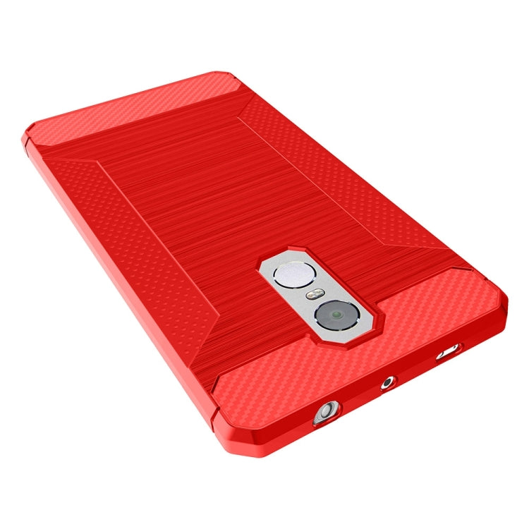 For Xiaomi Redmi Note 4 Brushed Texture Carbon Fiber Anti-slip TPU Protective Cover Case