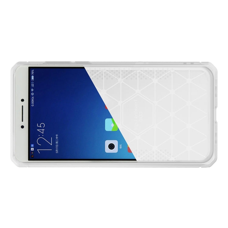 For Xiaomi Redmi Note 4 Brushed Texture Carbon Fiber Anti-slip TPU Protective Cover Case