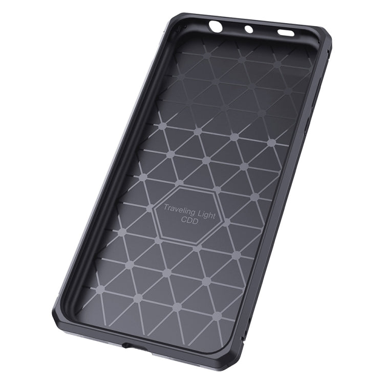 For Xiaomi Redmi Note 4X Brushed Texture Carbon Fiber Anti-slip TPU Protective Cover Case
