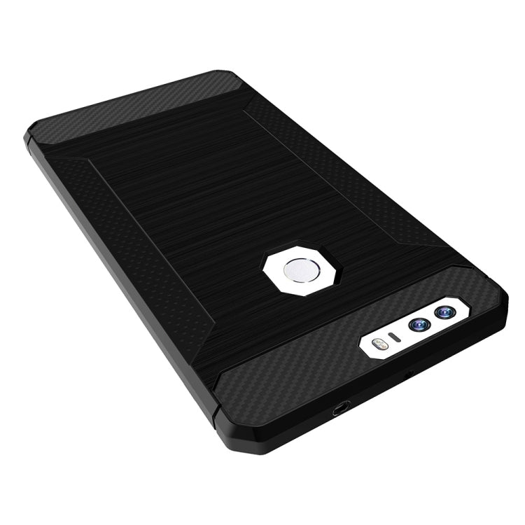 For Huawei Honor 8 Brushed Texture Carbon Fiber Anti-slip TPU Protective Cover Case