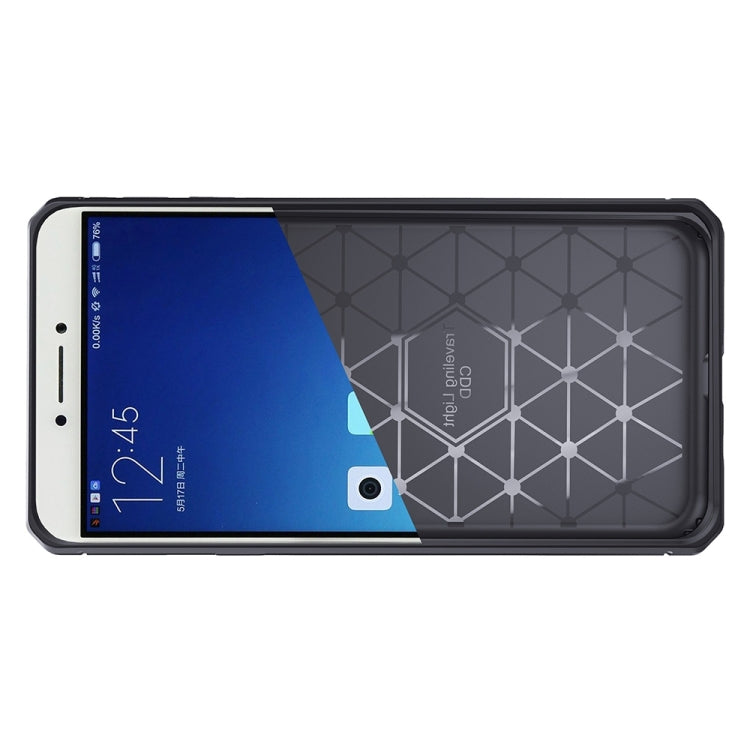 For Huawei Honor 8 Brushed Texture Carbon Fiber Anti-slip TPU Protective Cover Case