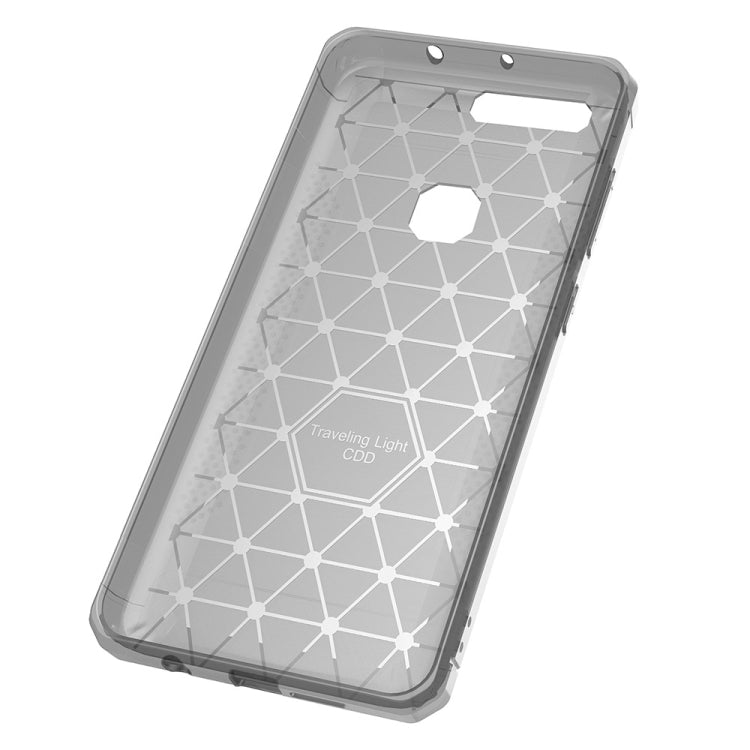 For Huawei Honor 8 Brushed Texture Carbon Fiber Anti-slip TPU Protective Cover Case