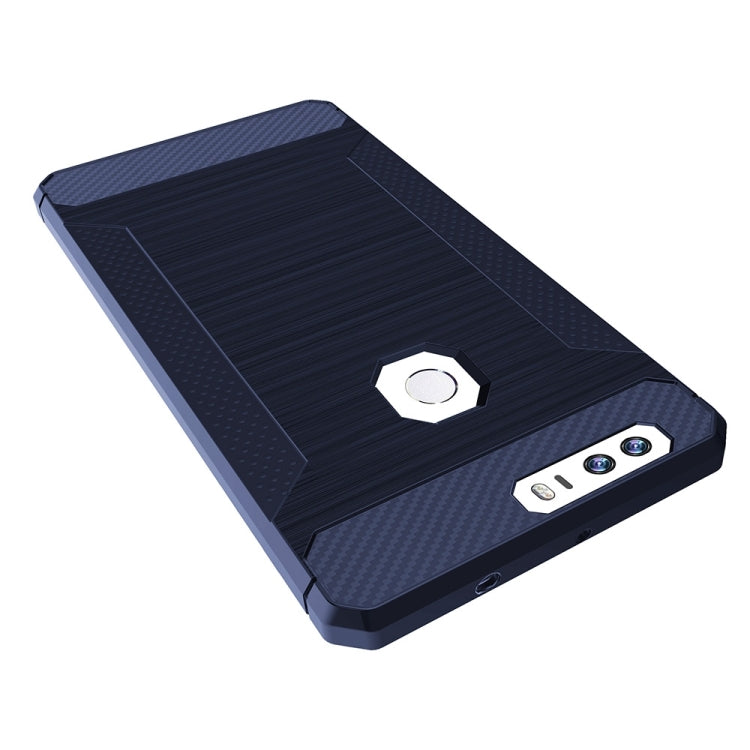 For Huawei Honor 8 Brushed Texture Carbon Fiber Anti-slip TPU Protective Cover Case