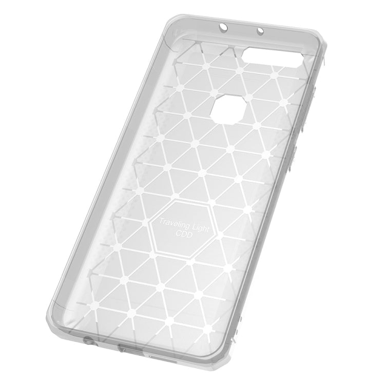 For Huawei Honor 8 Brushed Texture Carbon Fiber Anti-slip TPU Protective Cover Case