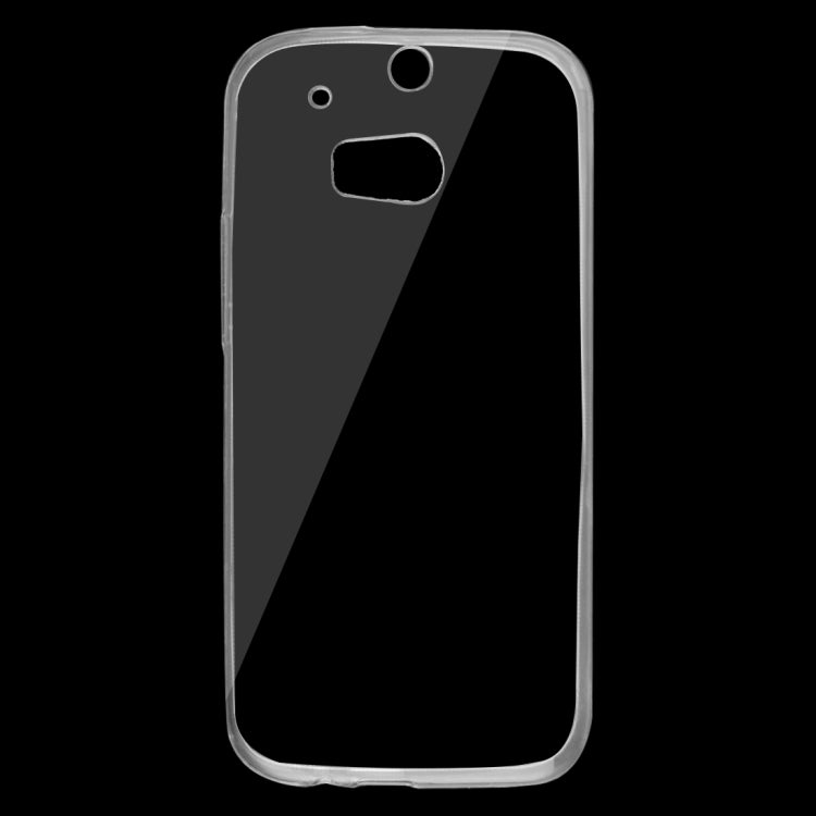 For HTC One M8 / One 2 0.75mm Ultra-thin Transparent TPU Protective Case(Transparent)