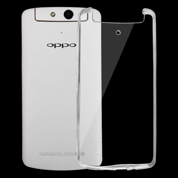 For OPPO N1 Mini 0.75mm Ultra-thin Transparent TPU Protective Case(Transparent)