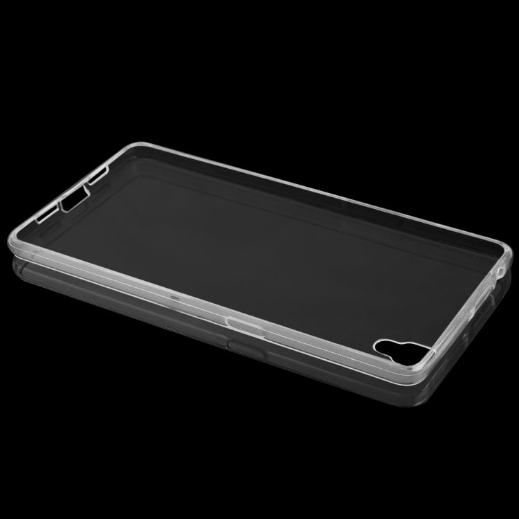 For OPPO R7s 0.75mm Ultra-thin Transparent TPU Protective Case(Transparent)