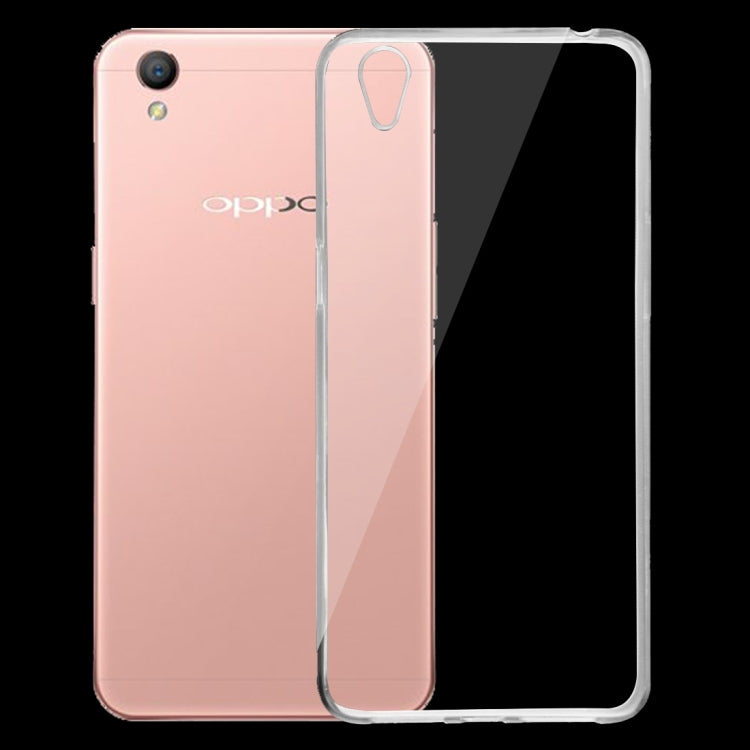 For OPPO A37 0.75mm Ultra-thin Transparent TPU Protective Case(Transparent)